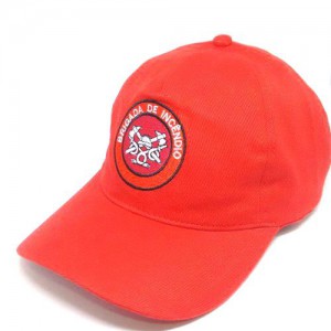 Boné em brim VERMELHO para BRIGADA DE INCÊNDIO