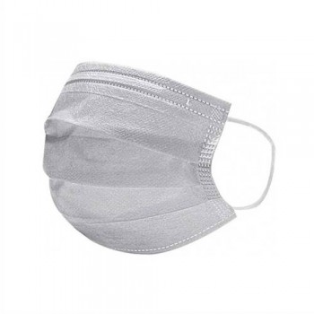 Máscara TRIPLA, TNT com Elástico na orelha / Clip Nasal ; Pacote com 50 unids.