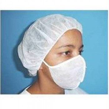 Máscara Descartável oval com elástico - pacote com 25 unids..